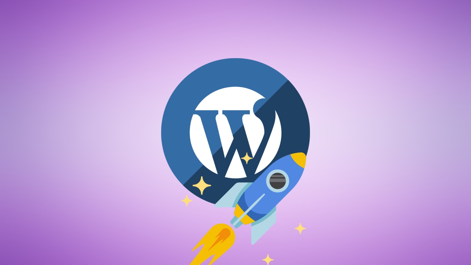 WordPress com foguetão