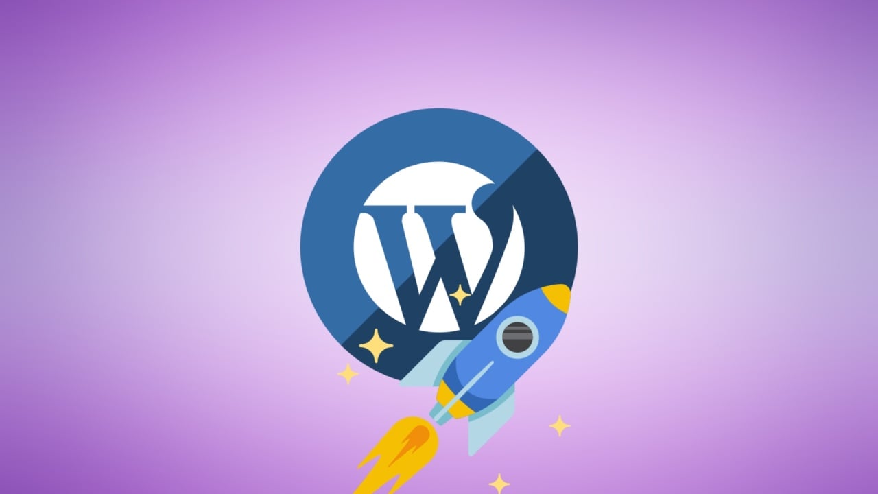 WordPress com foguetão