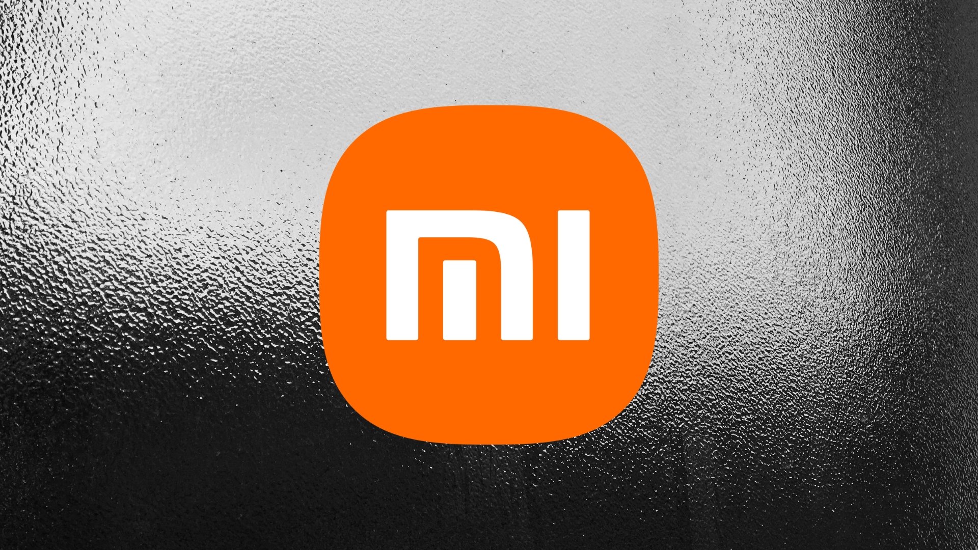 Xiaomi logo em fundo preto