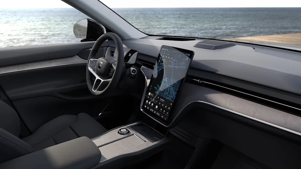 Volvo carro interior com gemini ativo