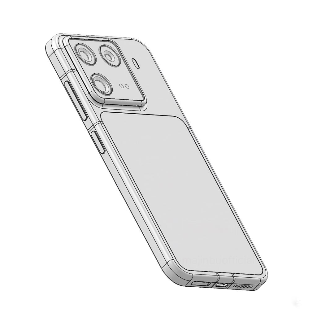 Imagem CAD do Xiaomi 16