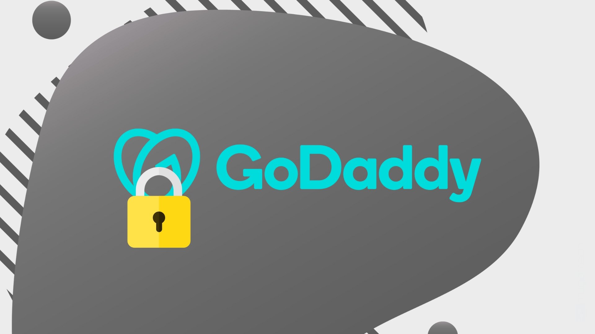 Godaddy logo com cadeado de segurança