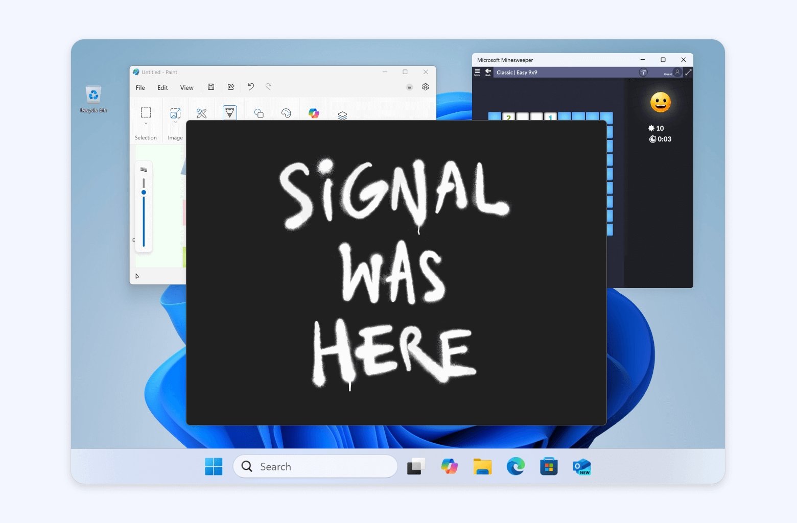 signal bloqueado do Windows Recall