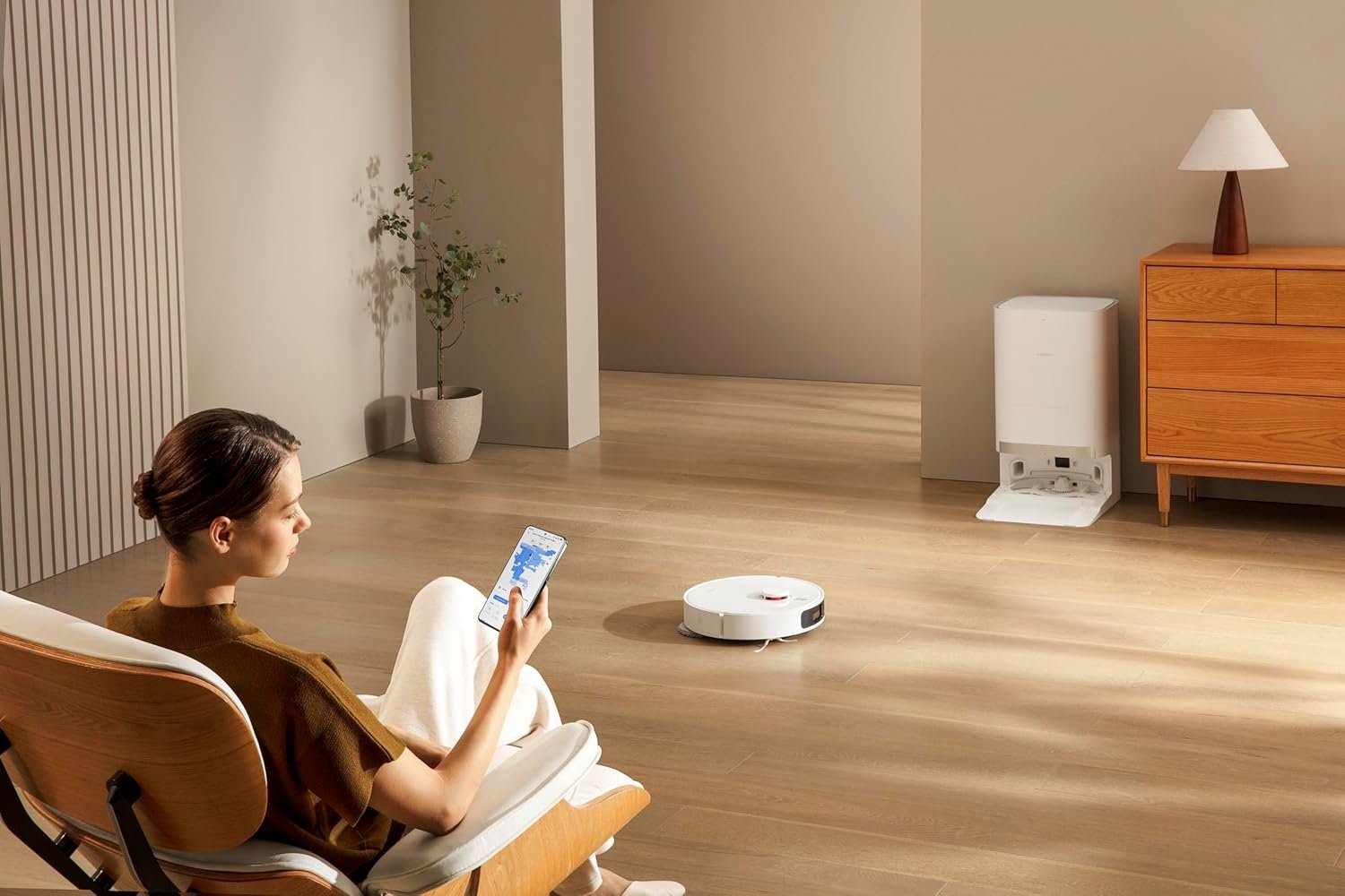 robot da xiaomi em limpeza