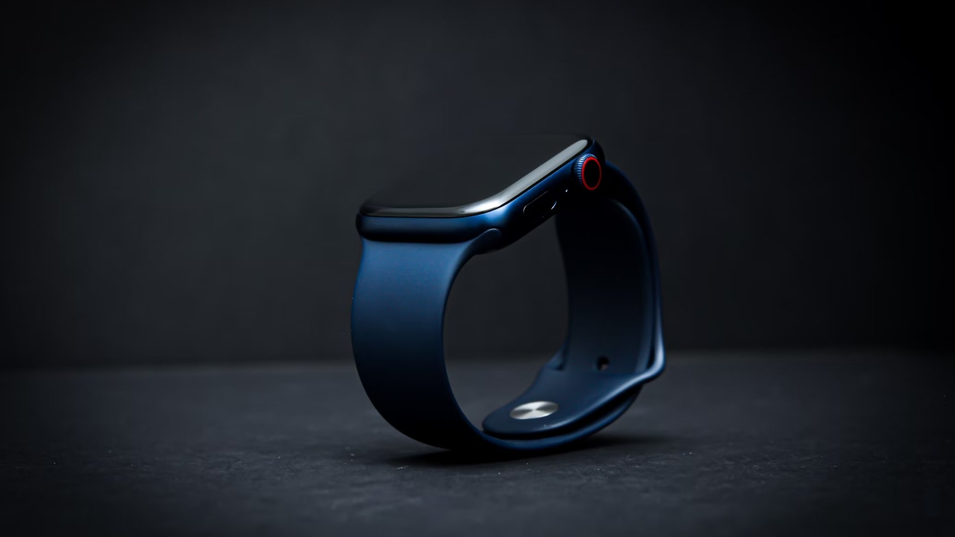 Apple Watch de fundo escuro