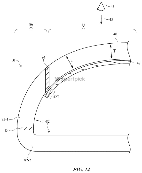 imagem da patente do novo apple watch