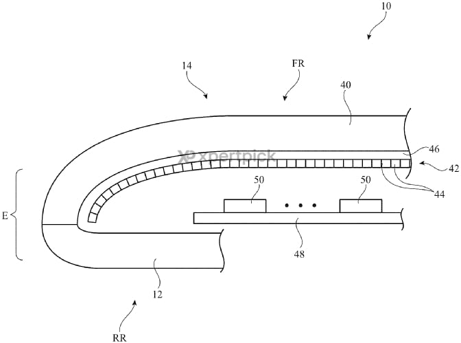 imagem da patente do novo apple watch