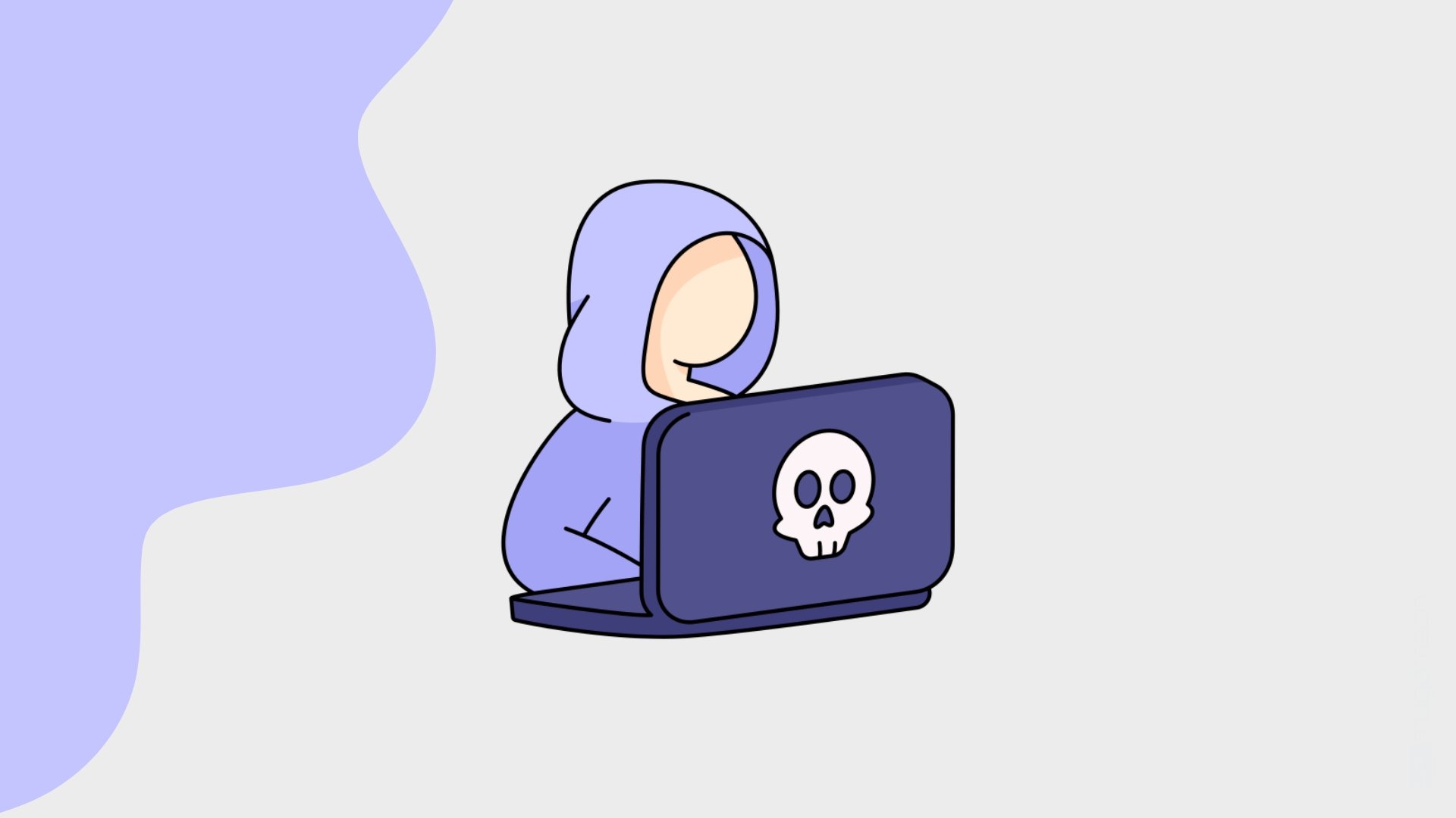 Hacker em frente de computador