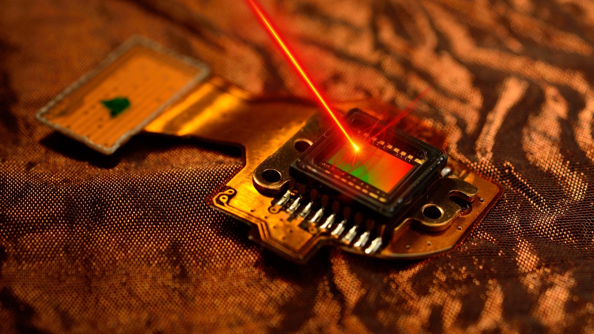 Laser diretamente no sensor de uma câmara