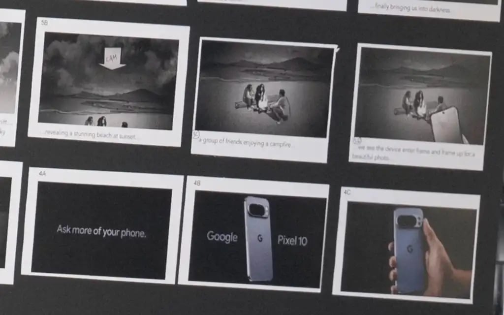 Pixel 10 em gravações