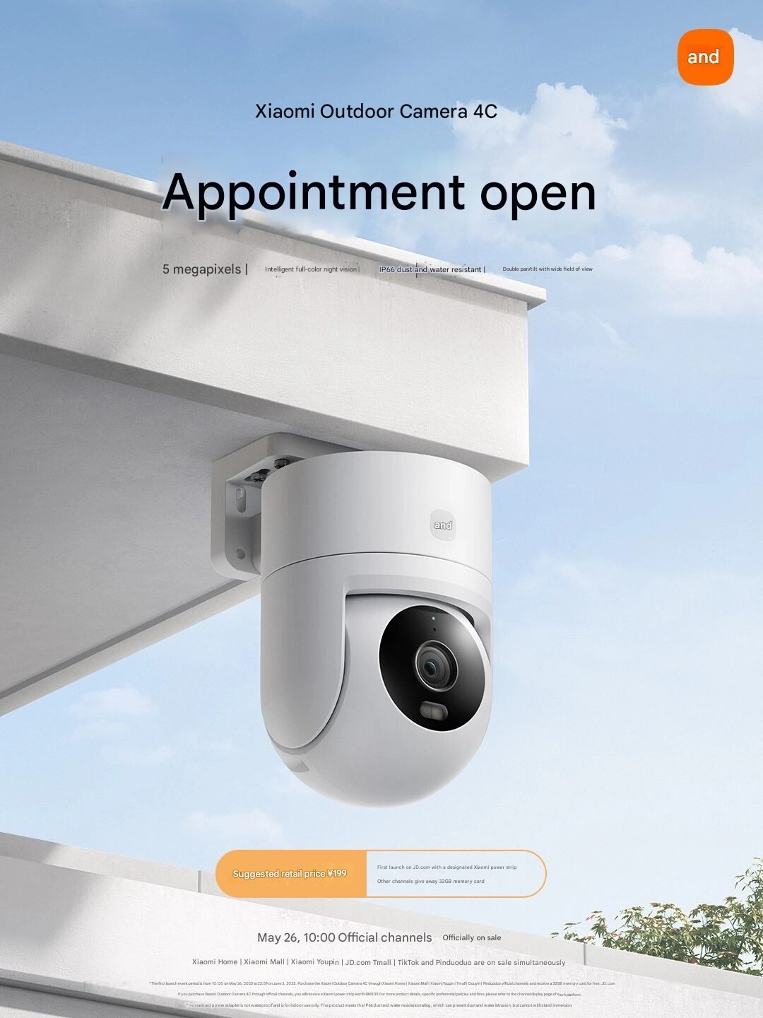 imagem de teaser da xiaomi para a Xiaomi Outdoor Camera 4C
