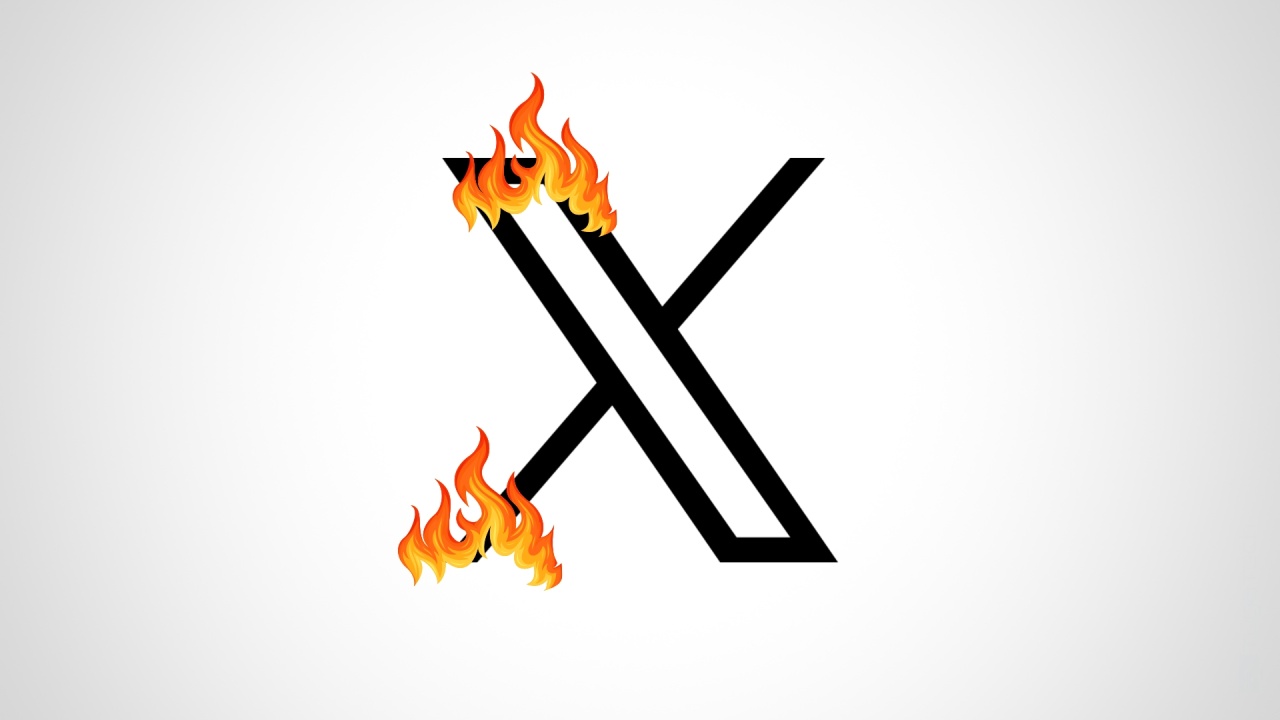 X em fogo