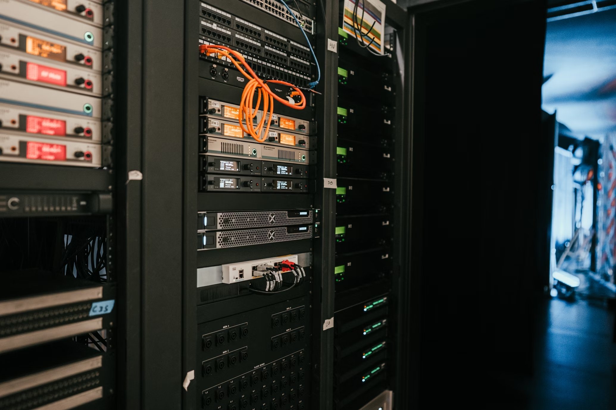 Servidores em Racks