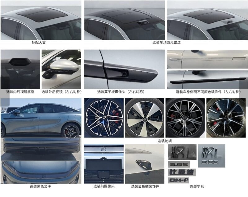 detalhes do novo modelo da BYD