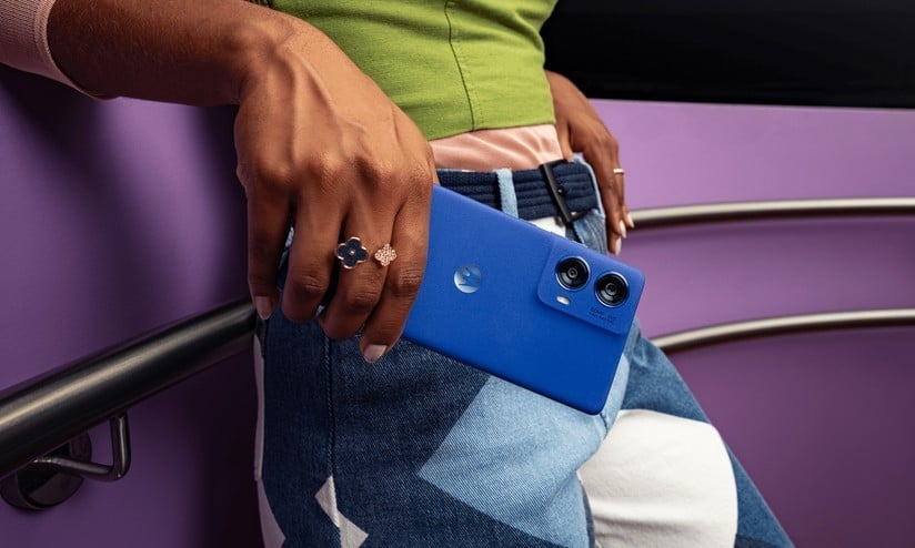 Imagem de dispositivo da Motorola em press