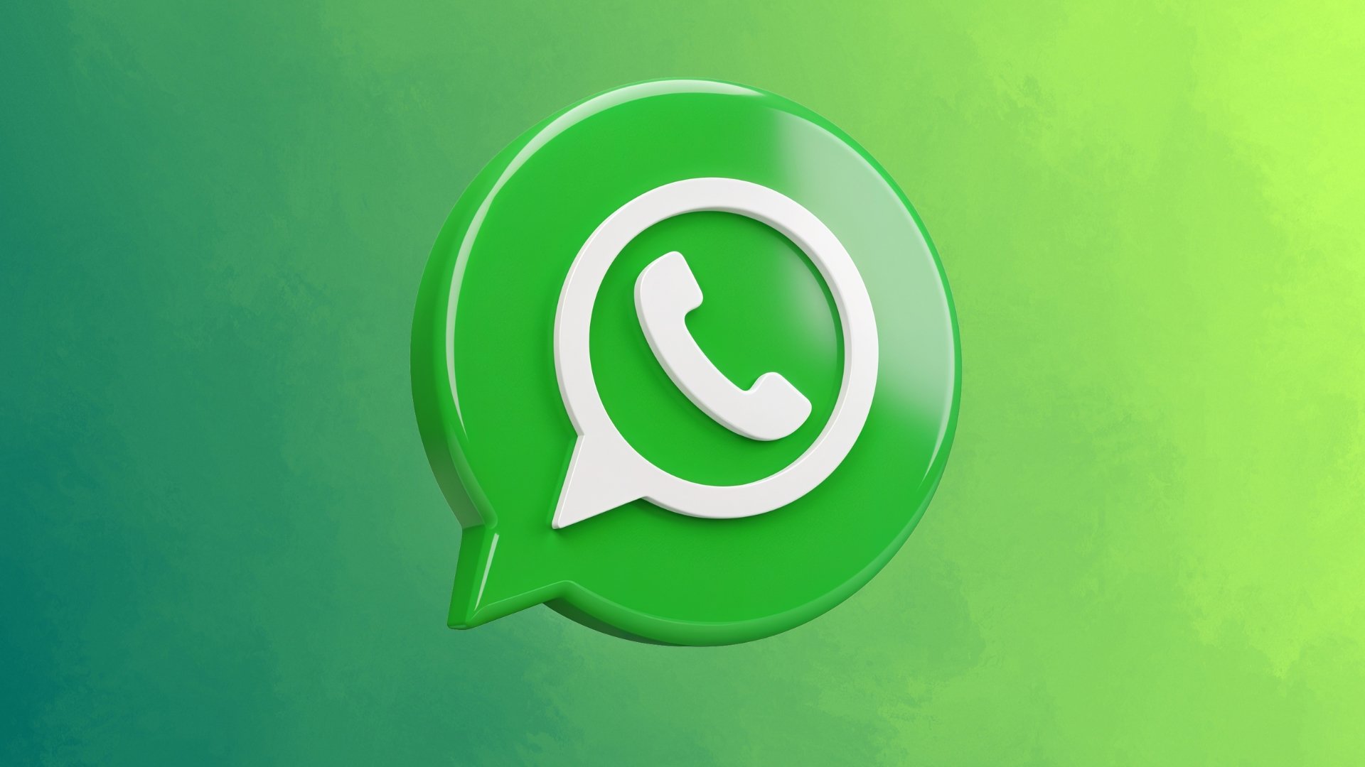 Logo do WhatsApp em fundo verde