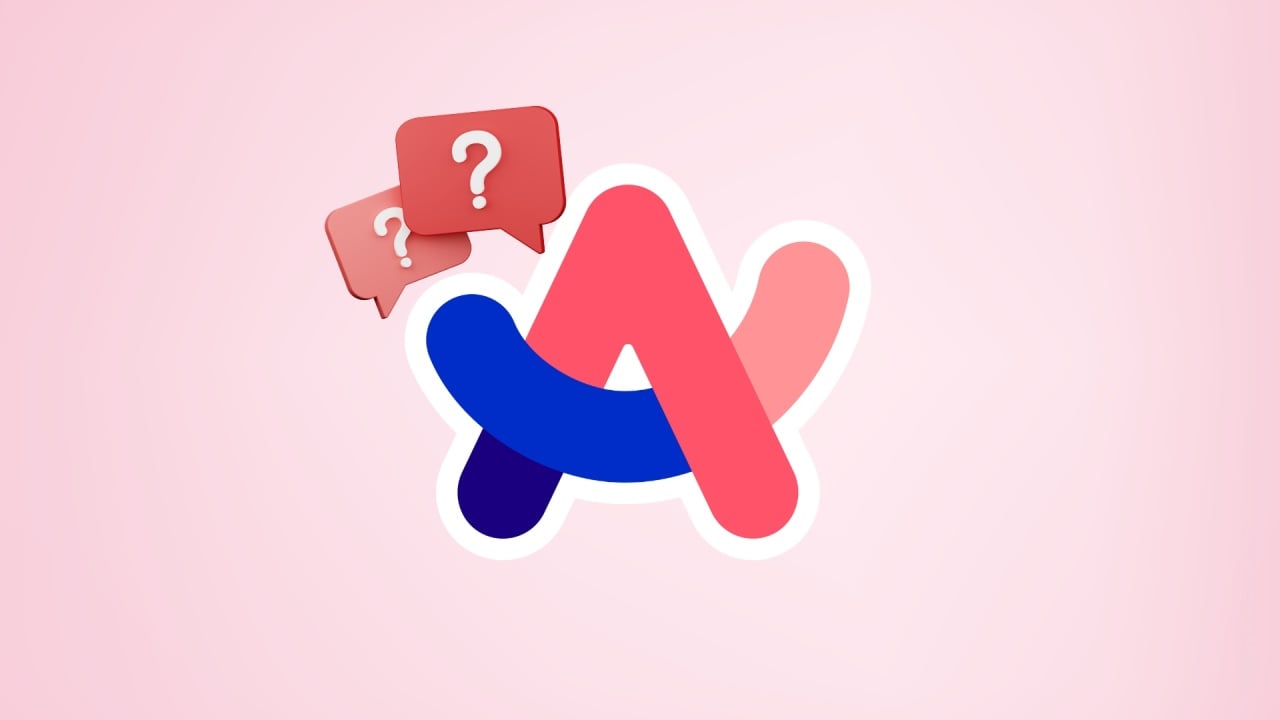 Arc Browser logo com questões