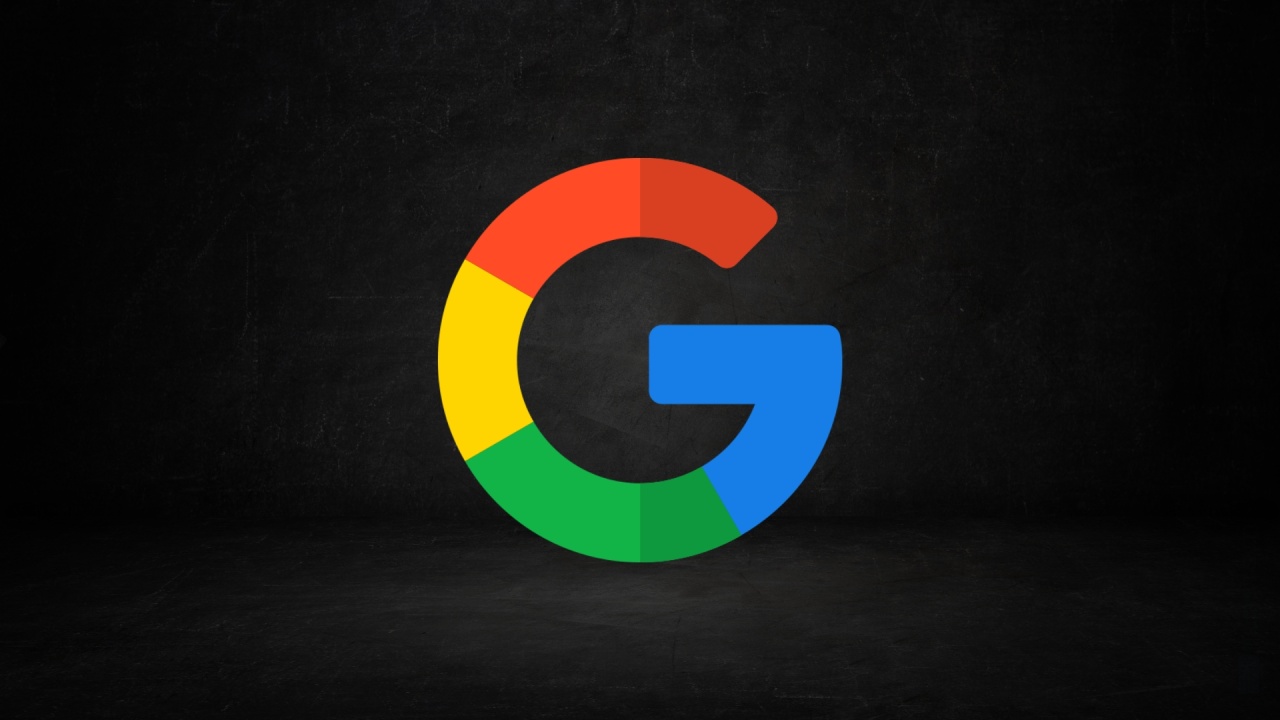 Logo da Google em fundo escuro