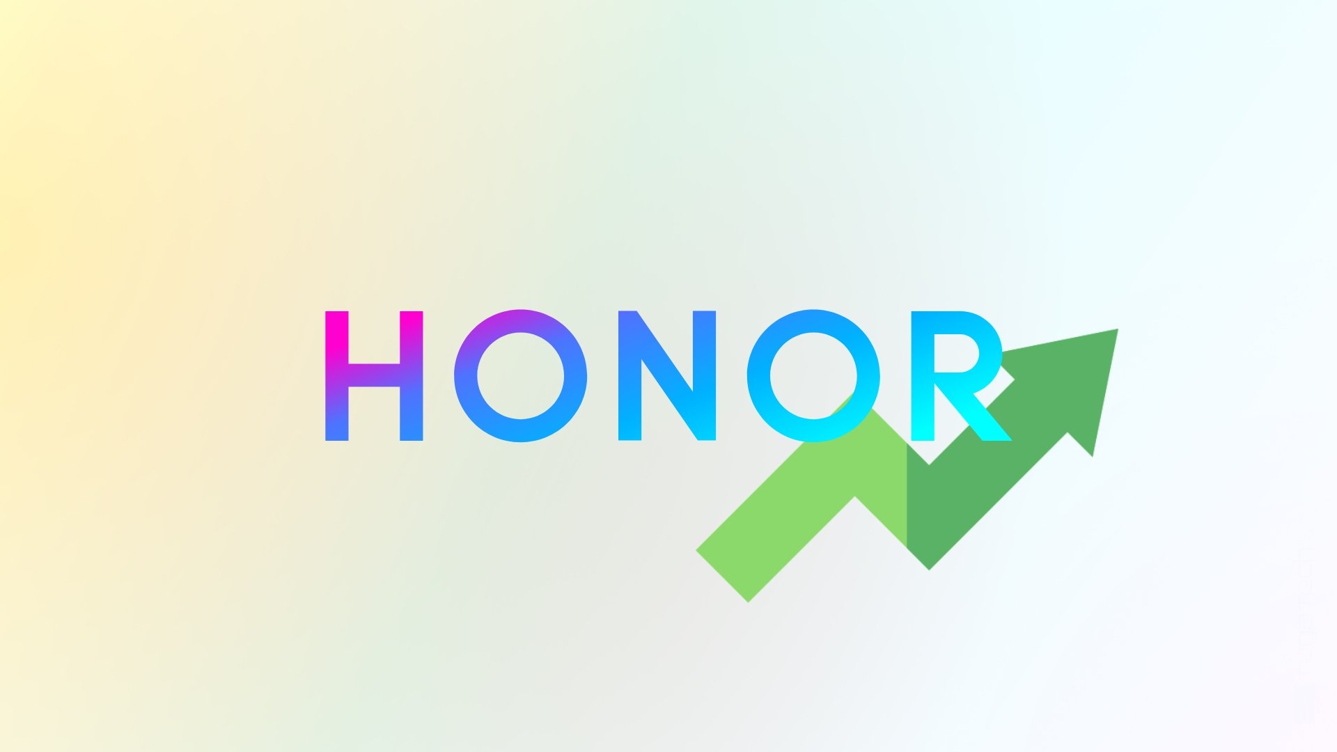 Logo da Honor com sinal de crescimento