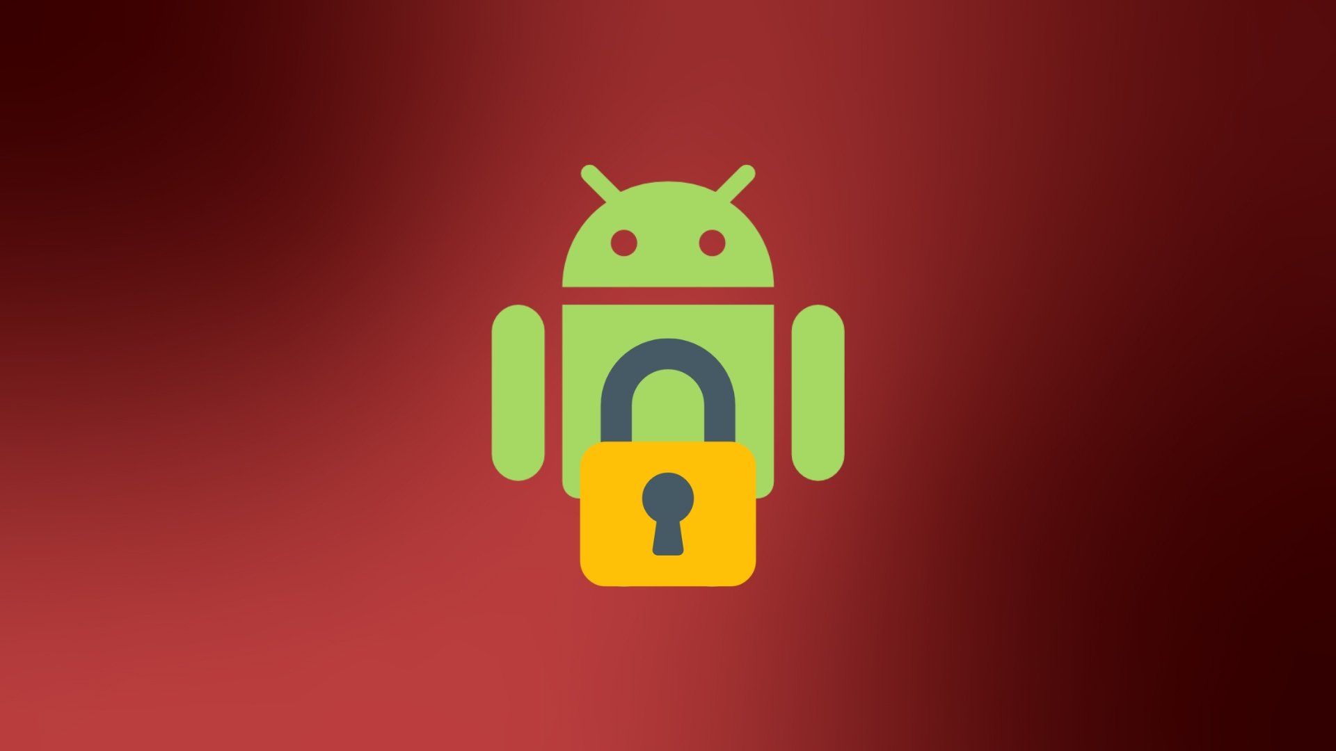 Android com um cadeado a representar segurança
