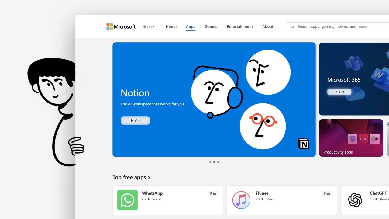 Notion na Microsoft Store