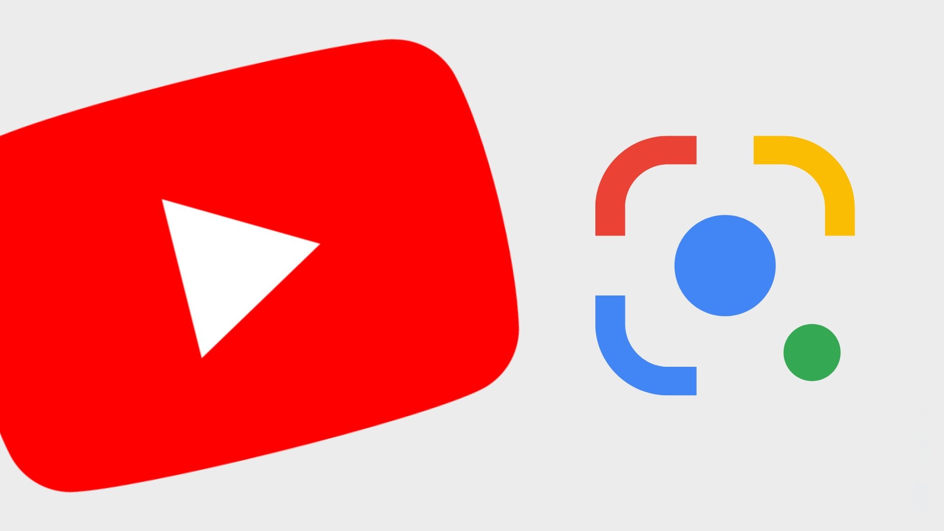 Logo do Youtube com o Google Lens