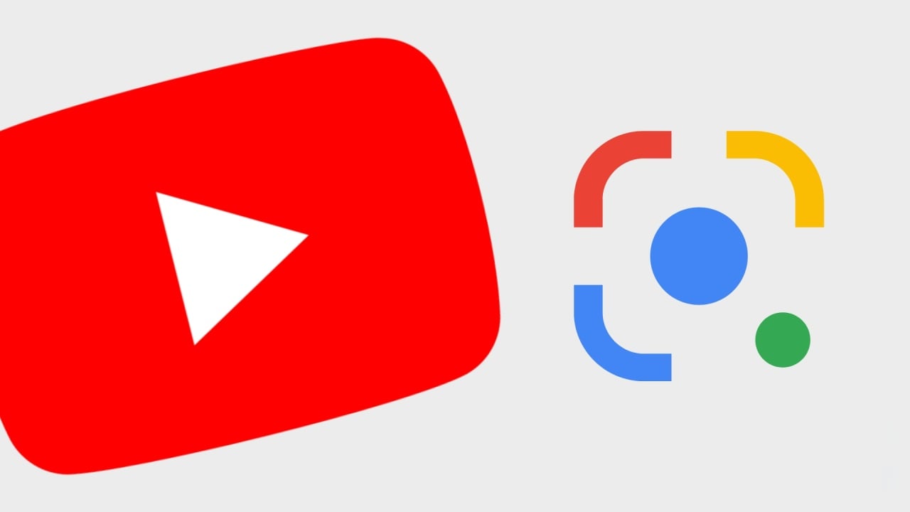 Logo do Youtube com o Google Lens