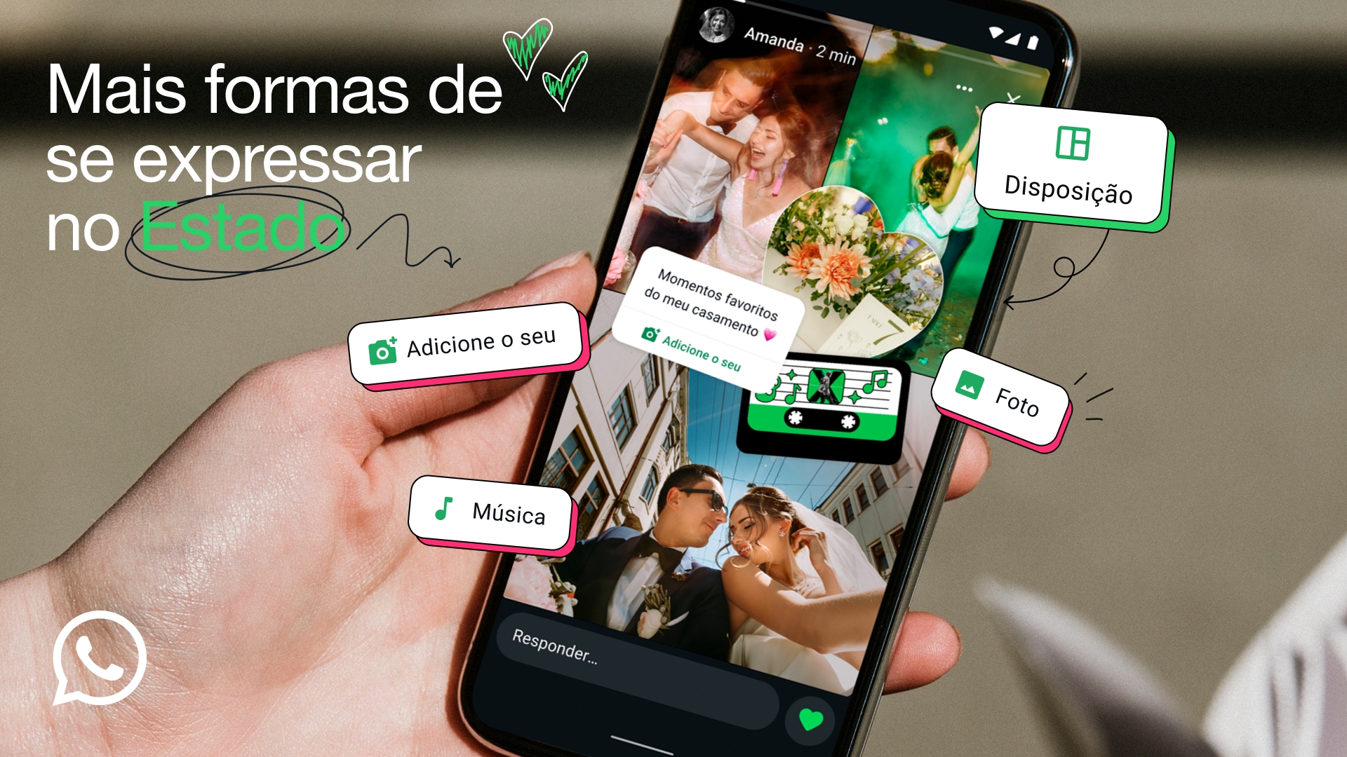 WhatsApp com novas formas de expressão para os Status
