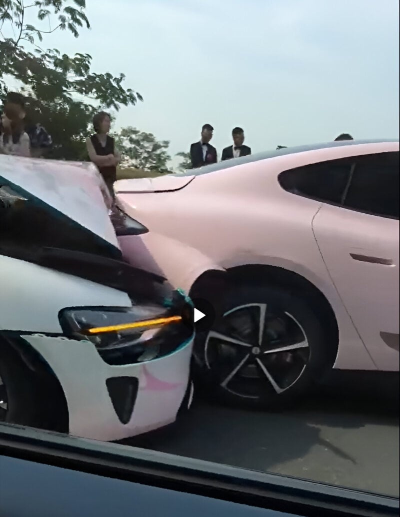 imagem do acidente com o xiaomi su7