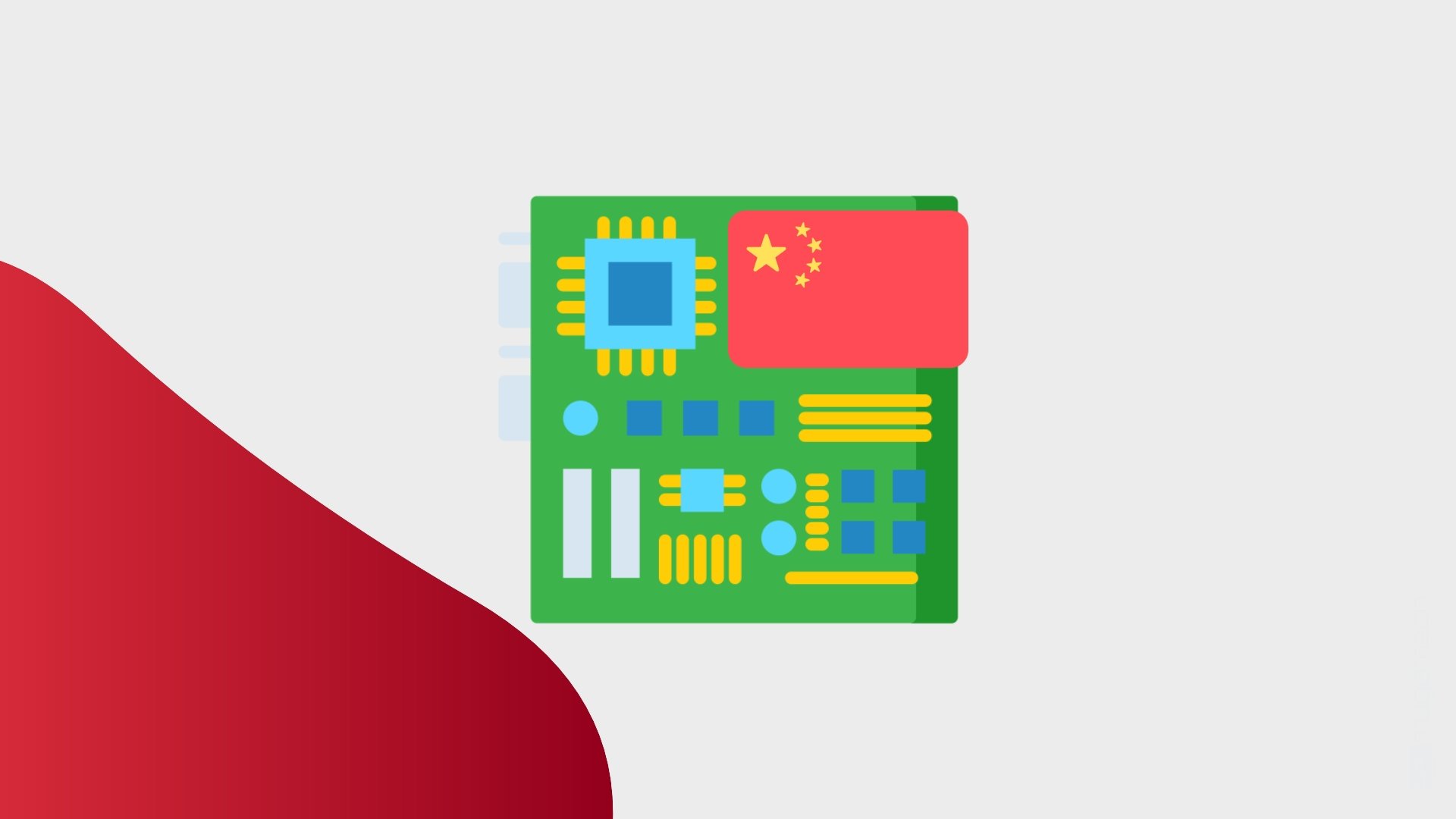 Hardware com bandeira da China