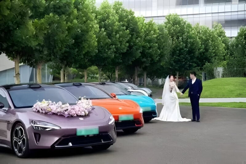 Xiaomi SU7 em casamento