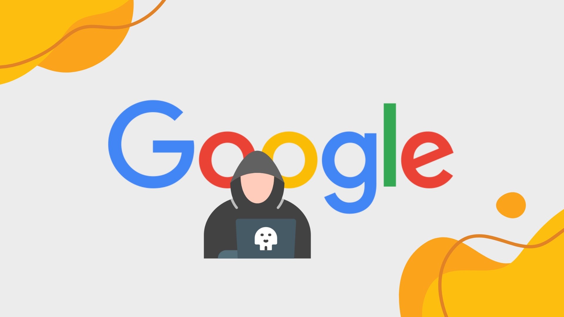Google com hacker em frente do logo
