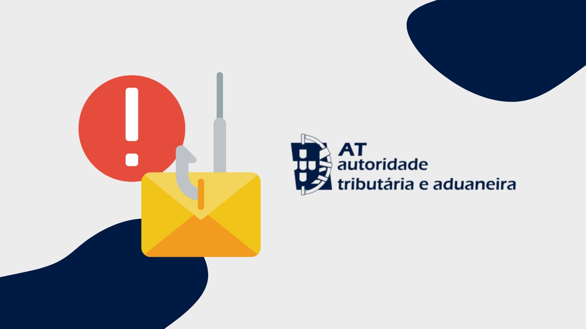 Mensagem de alerta da Autoridade Tributária sobre esquemas