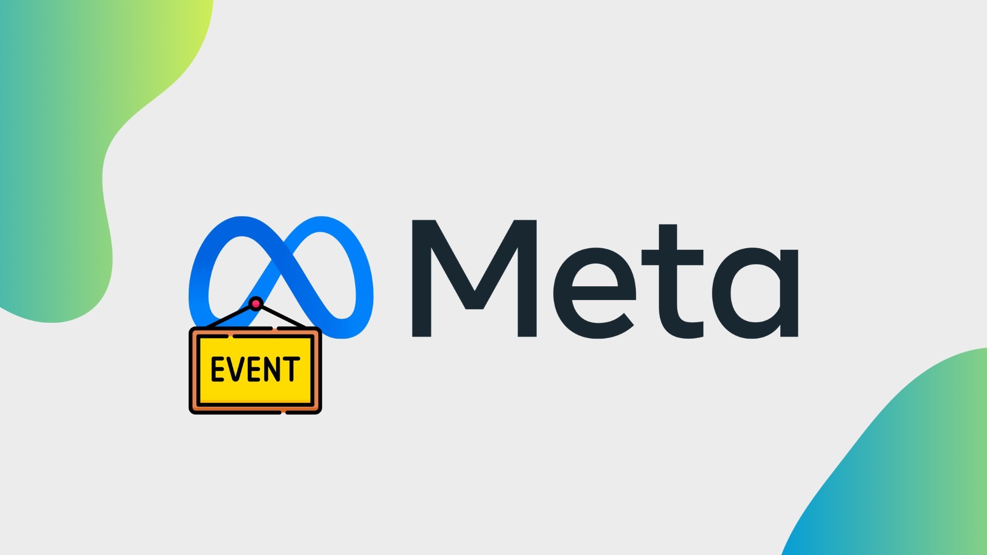 Logo da Meta com imagem de evento