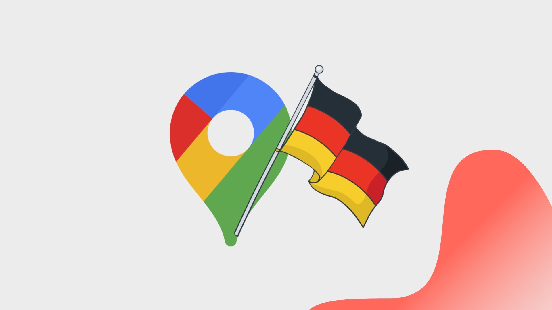 Google Maps com bandeira da Alemanha