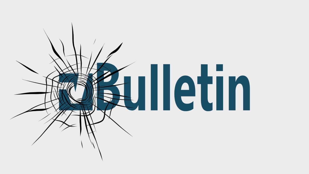 vBulletin com vidro partido a simbolizar falhas