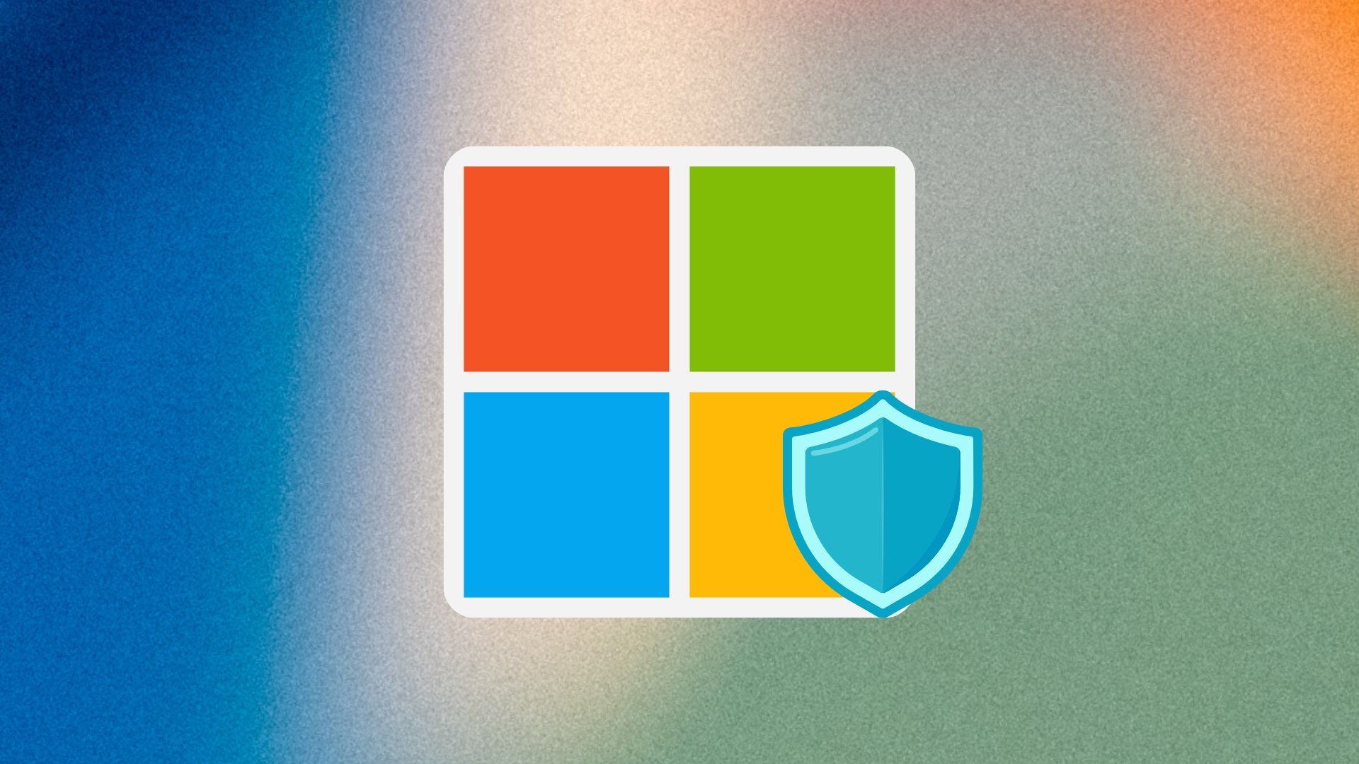 Microsoft com escudo em frente