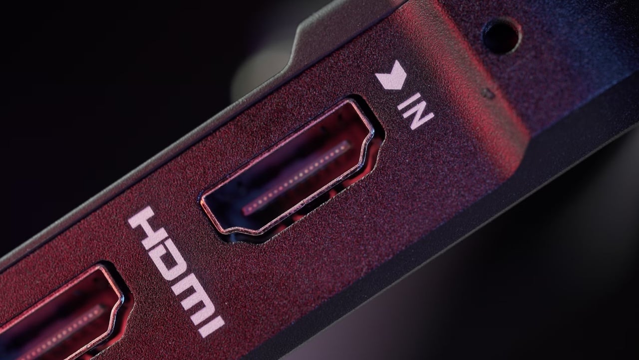 entrada para cabo HDMI