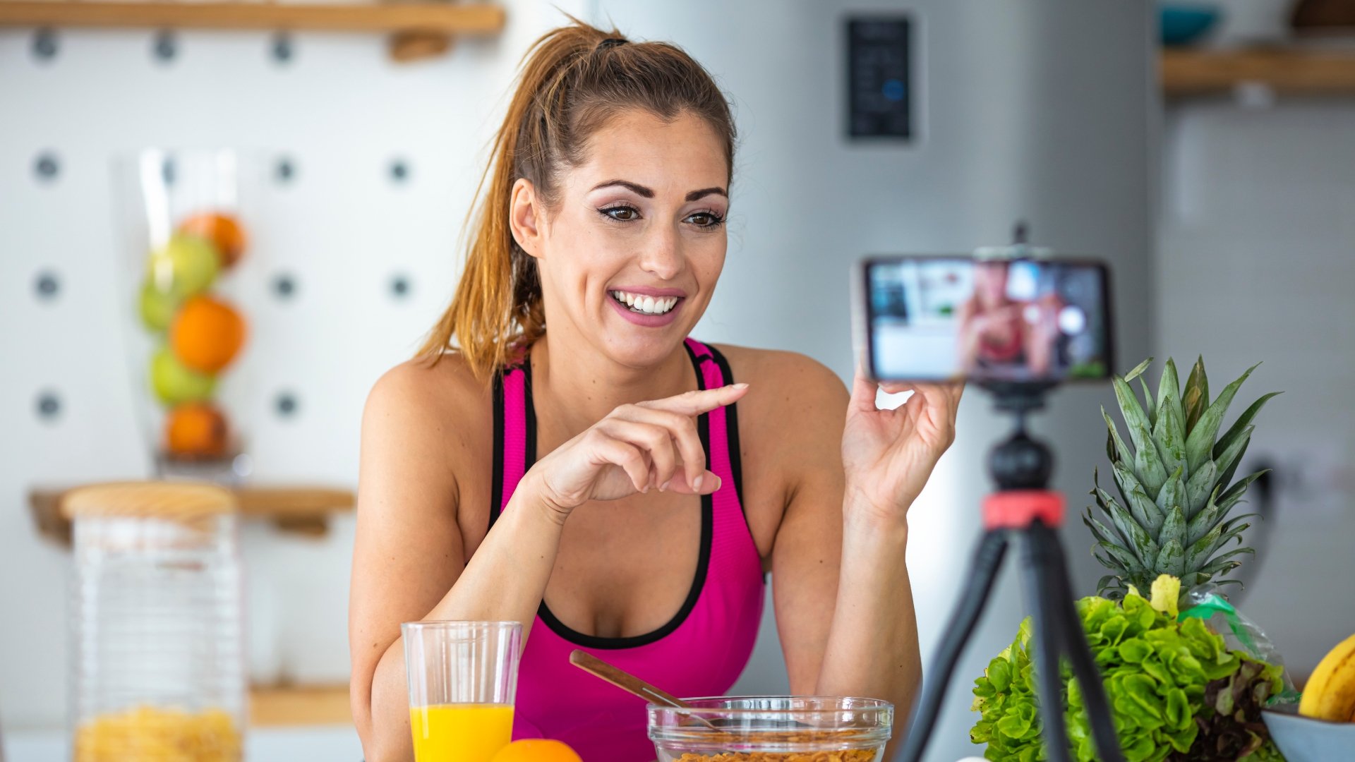 Influencer a promover vendas de produtos alimentares