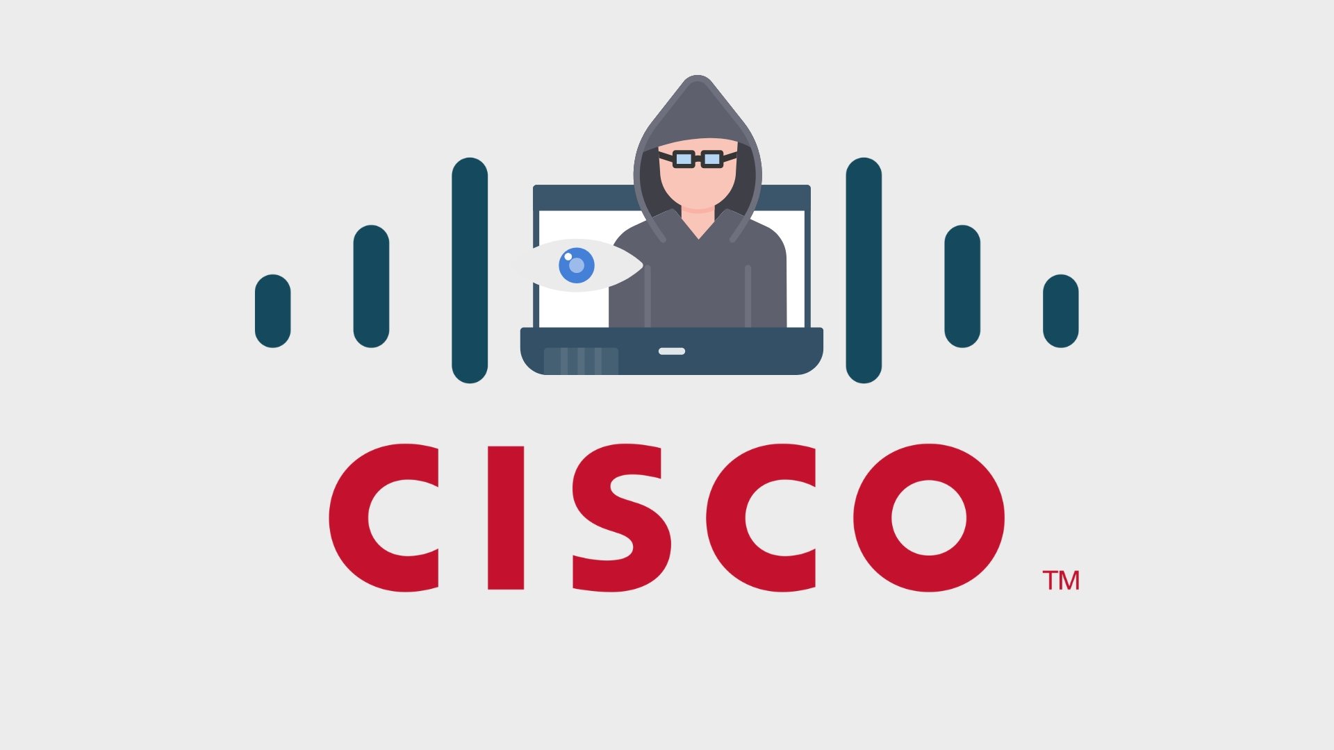 logo da Cisco com hacker