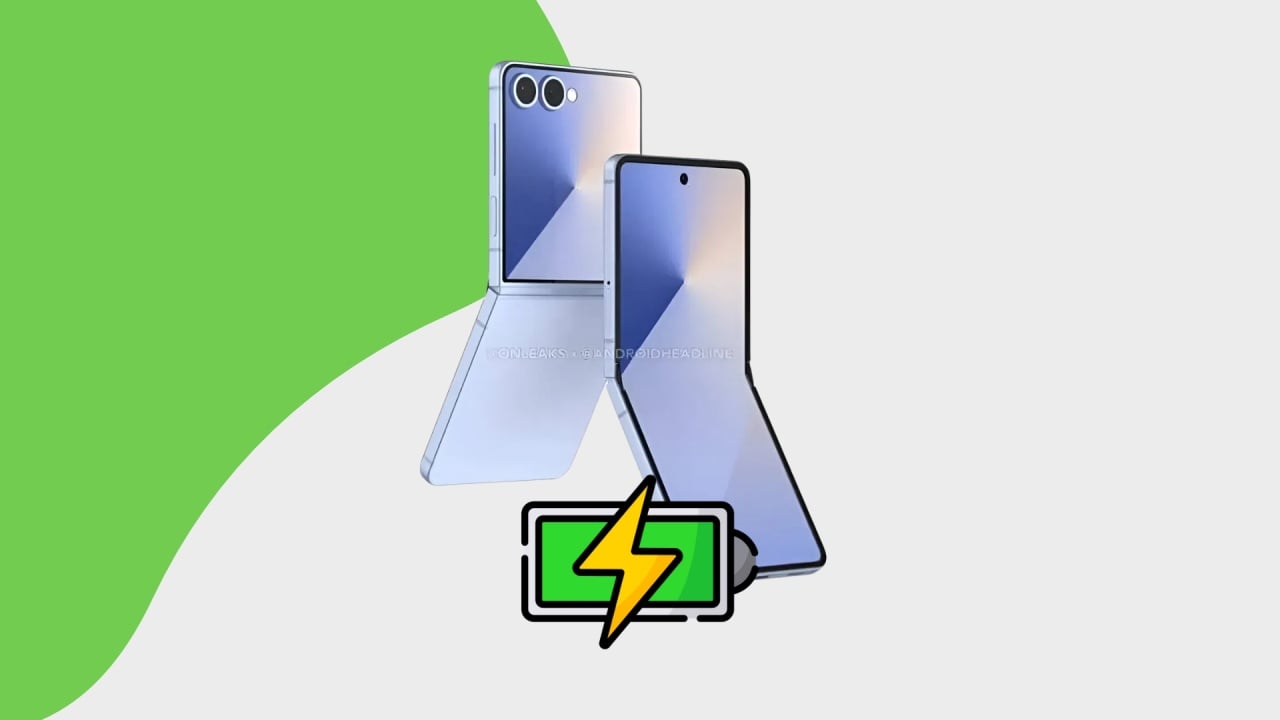 Galaxy Z Flip 7 com carregamento