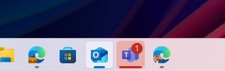 novos icones da barra de tarefas do Windows 11