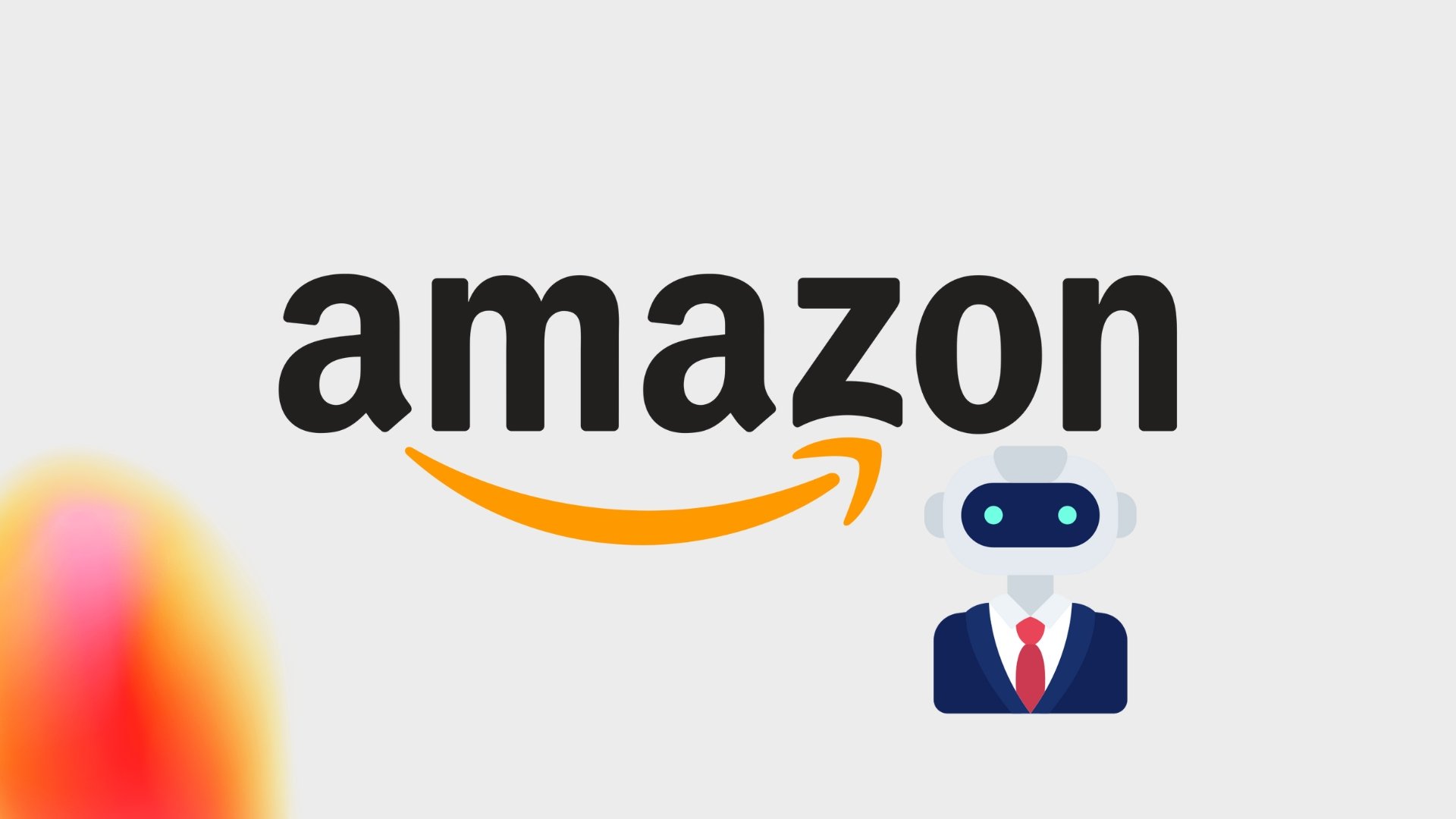 Amazon logo com robot