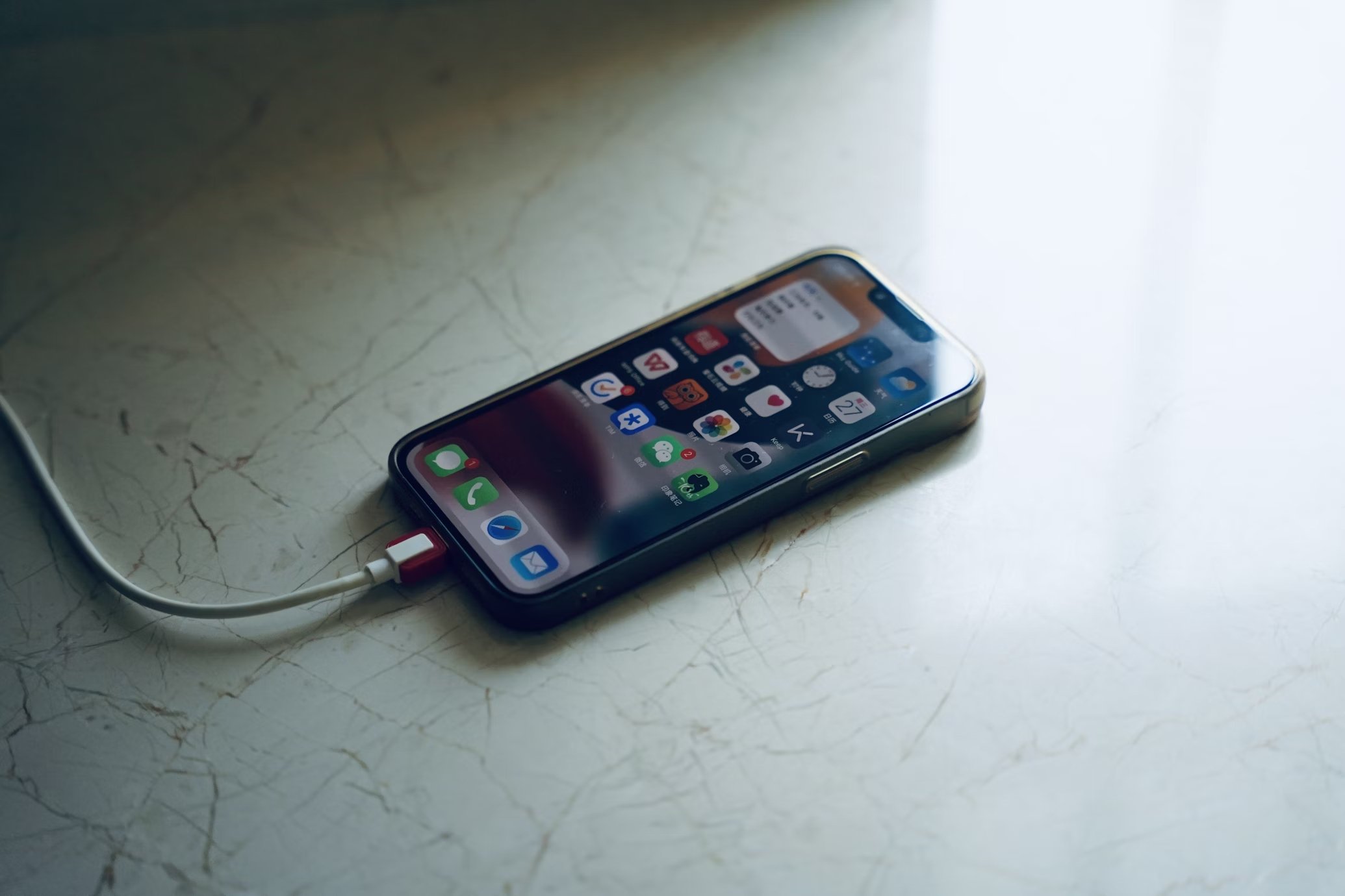 Apple iPhone a carregar
