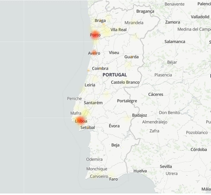Falhas do Youtube em Portugal