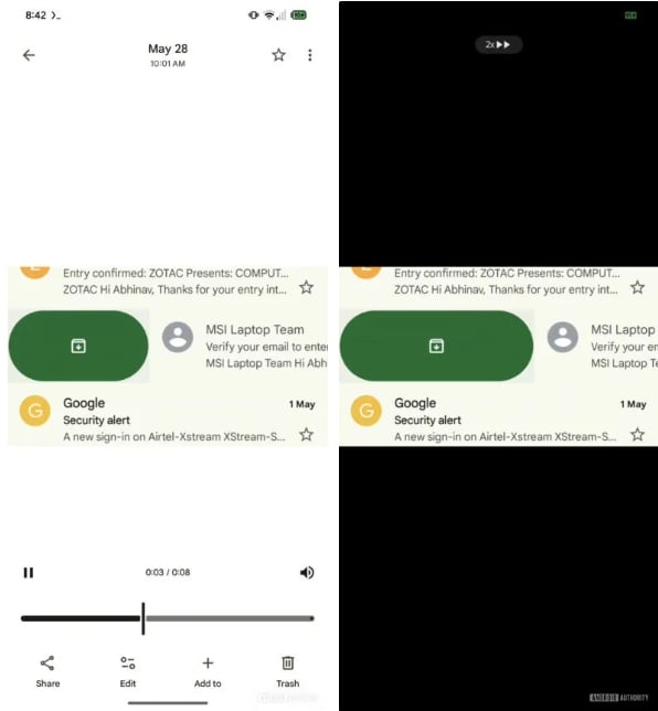 nova interface da aplicação de google fotos