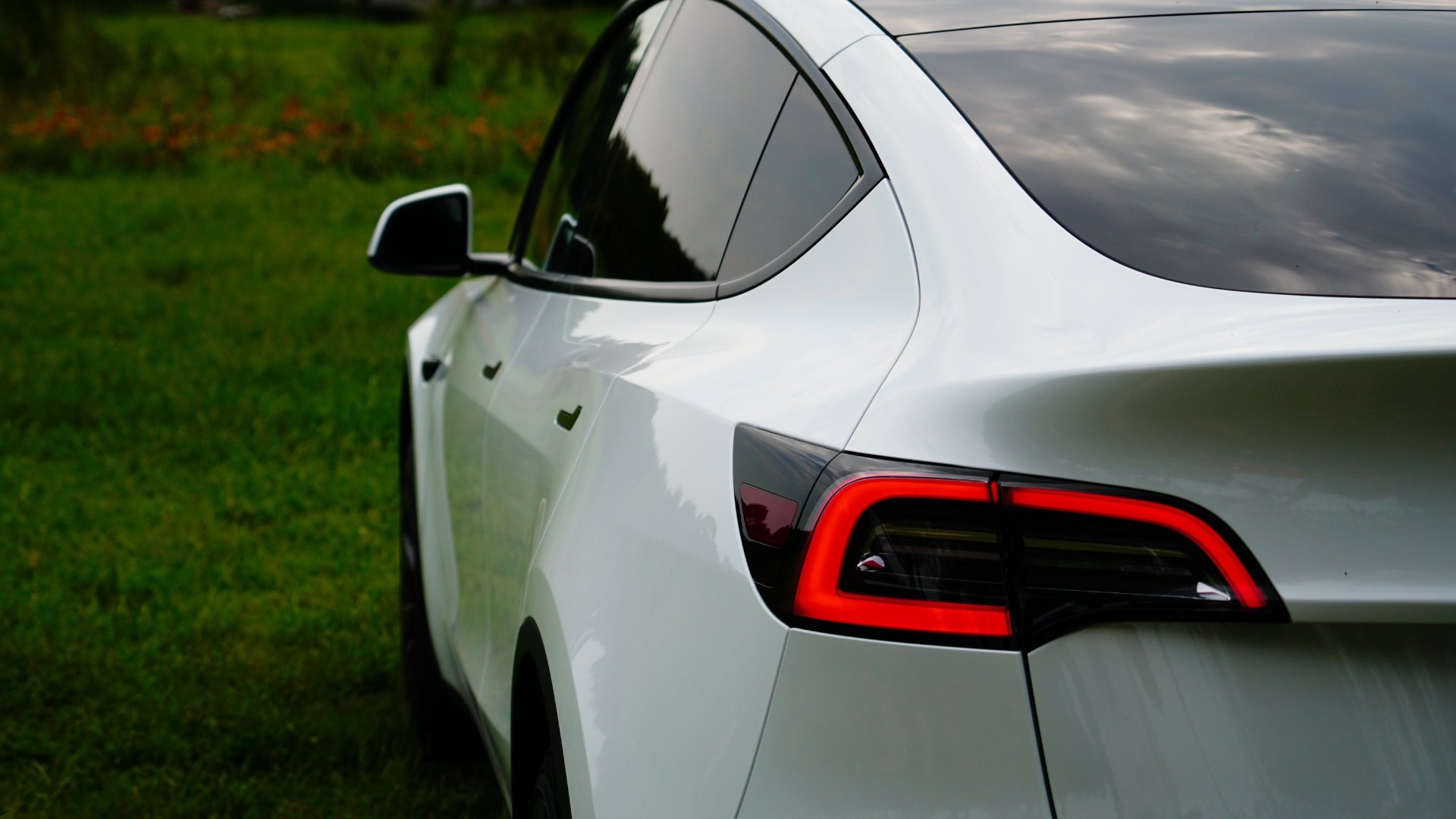 Traseira de um Tesla