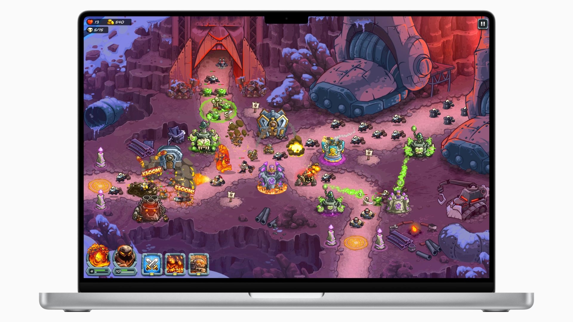 Macbook com jogo