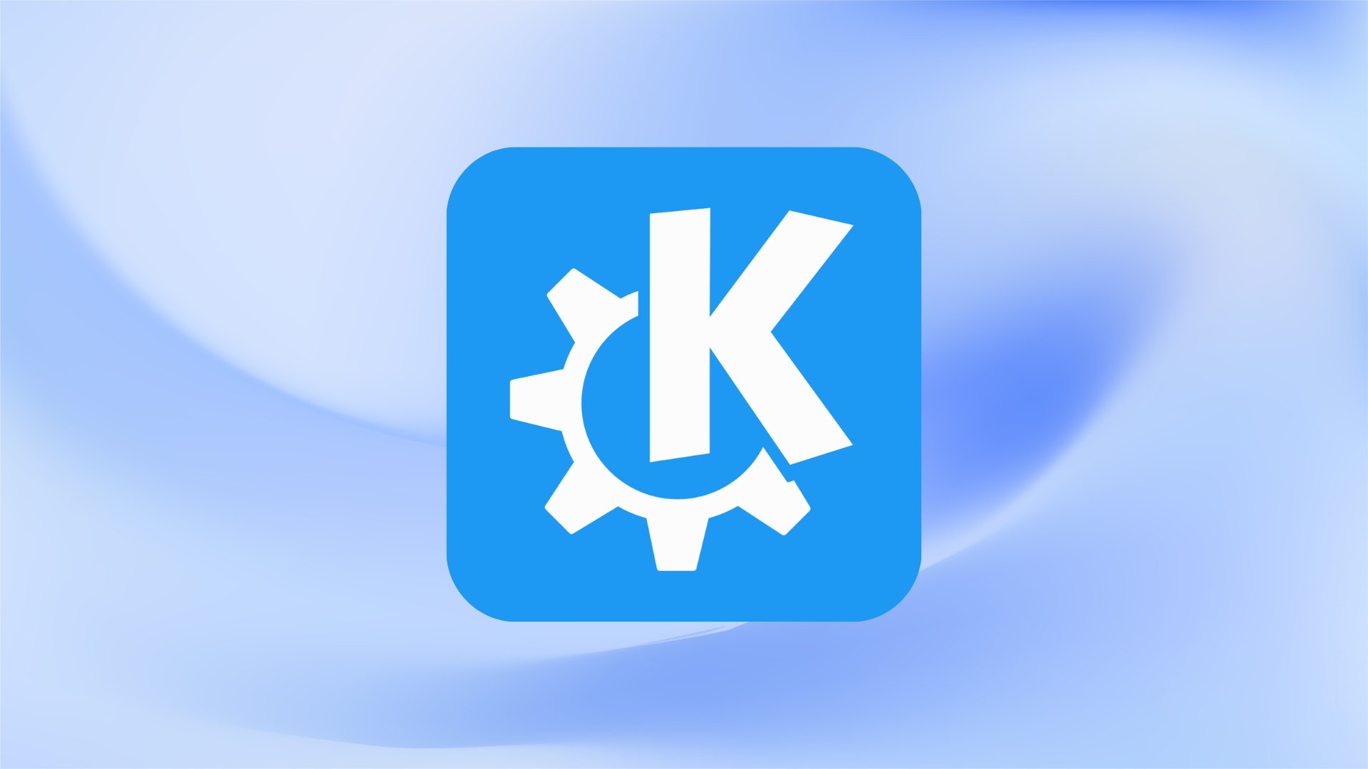 KDE logo da interface do Linux