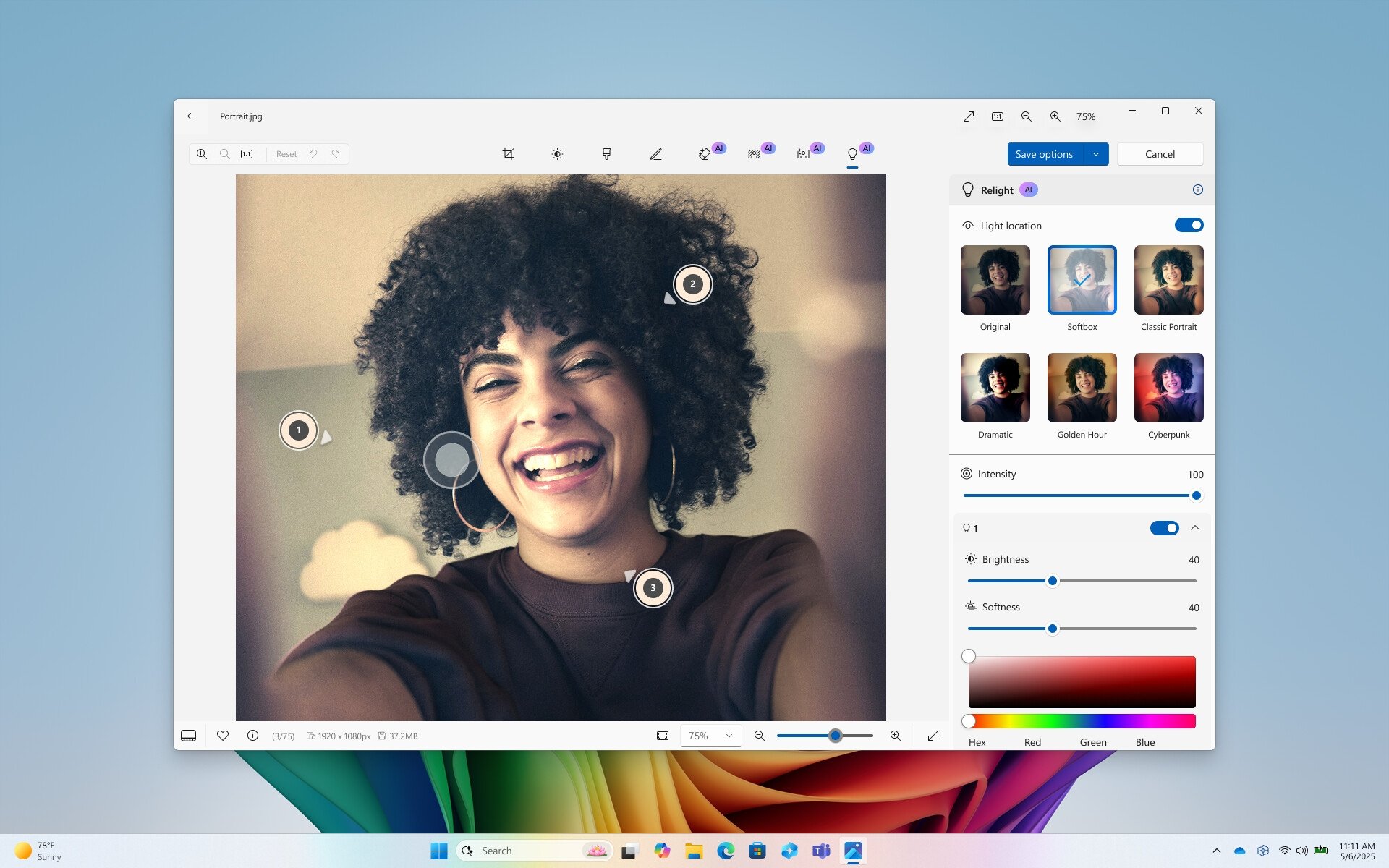 Microsoft Editor de fotos com novas funcionalidades